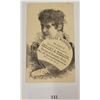 Image 1 : Segars & Tobacco Newark, New Jersey Pretty Lady Trade Card