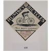 Image 1 : Two Sided Frog Riding Rumsey Bicycles Baltimore Maryland Advertising Card