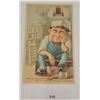 Image 1 : Hold to Light Trade Card "The Painter's Dream"Calmans Advertising Trade Card