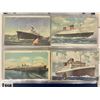 Image 1 : Nautical Related Postcard Album - Ships, Boats, Beaches, Lighthouse 65+