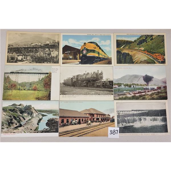 Montana Railroad & Depot Postcards 50