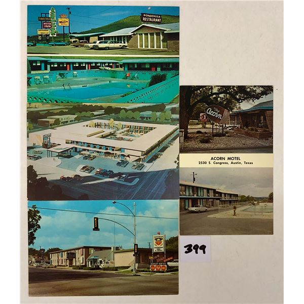 Texas - Hotels, Motels, Restaurant Postcards Approx. 65