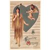 Image 2 : Winsch Valentine's Day Set of 6 Ladies with Angels/Fairy Postcards