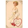 Image 2 : Winsch Valentine's Day Lady Postcards 4