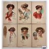 Image 2 : American Girl Signed Artist Lady Postcards Set 1-10