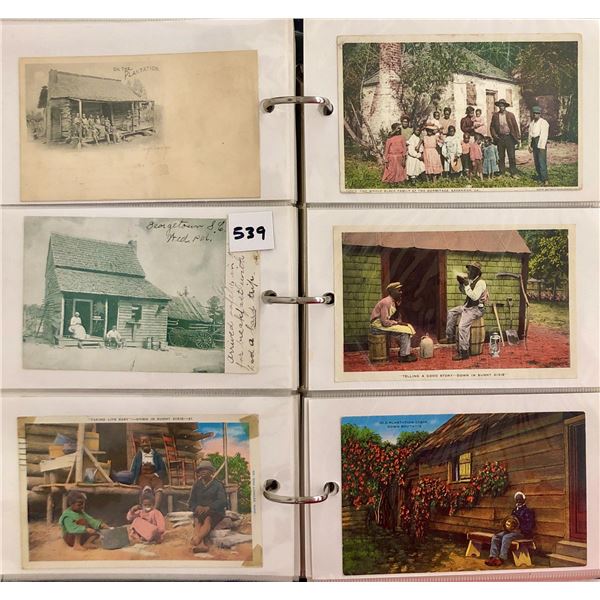 Album of Black Americana Postcards Approx. 135
