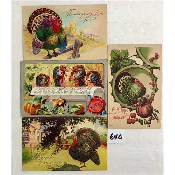 Thanksgiving Holiday Greeting Postcards 190+