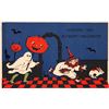 Image 1 : Gibson Halloween Child Chased By Ghost Holiday Greeting Postcard