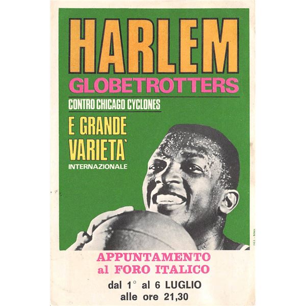 Harlem Globetrotters Poster Art Advertising Postcard