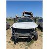 Image 2 : Gmc 3500 flat deck truck, trailer hitch. C/w military jeep body , crane, misc. VIN 1GDJC34KX8E185340