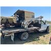 Image 4 : Gmc 3500 flat deck truck, trailer hitch. C/w military jeep body , crane, misc. VIN 1GDJC34KX8E185340
