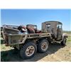 Image 4 : Military truck. Tires hold air. Box has tires, truck door, misc parts, sold for parts