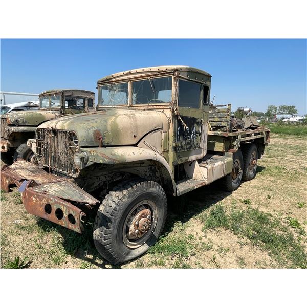 Military truck. Box has tires, misc parts., sold for parts