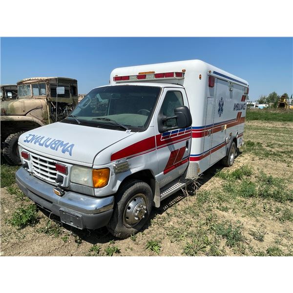 2008 Ford Crestline ambulance. Diesel. VIN 1FDWE3566DB08503