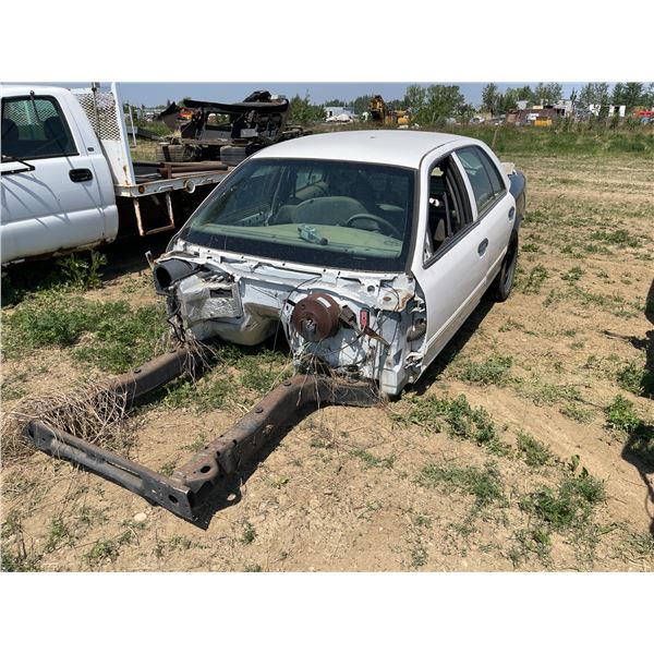 Ford police cruiser, sold for parts