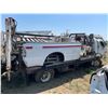 Image 4 : Hino diesel picker truck. Flat deck, trailer hitch, truck box, picker pieces.  VIN  JHBEB1539P1T1039