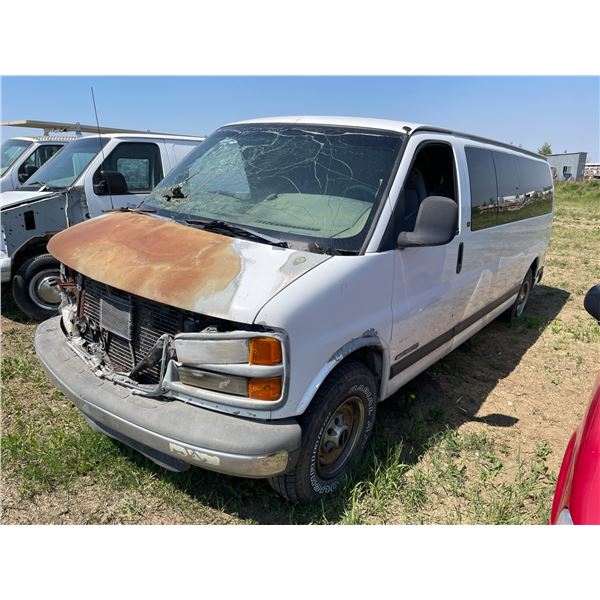 2001 GMC 3500 Van. Sinks, tires, misc. , sold for parts