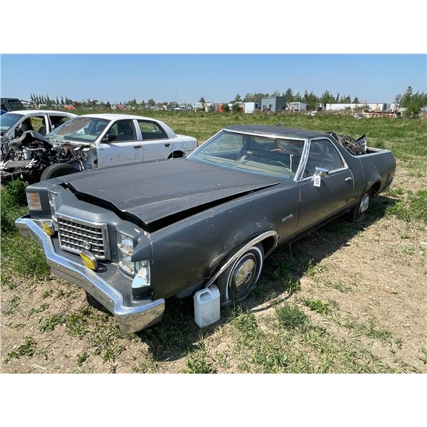 1977 Ford Ranchero. Hoses, various misc. VIN 7A47F175982, sold for parts