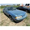 Image 2 : 1990 Ford Mustang . Tires hold air. VIN 1FACP40A4LF191762, sold for parts