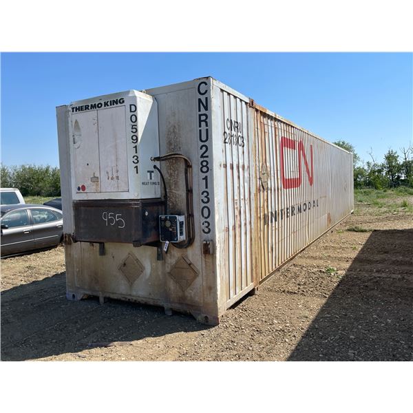 Approx 48ft Reefer van body, Axles