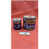 Image 2 : 2 vintage Planter's Whole Cashews tins 4" and 3"