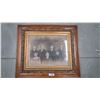 Image 1 : Late 1800s antique framed Victorian era portraint of family 33"x27"