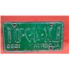 Image 2 : Vintage 1968 Alberta license plate