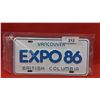 Image 1 : Vintage Expo 86 BC license plate