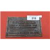 Image 1 : Antiqur bronze ship plaque SS Lonford 7"x4"
