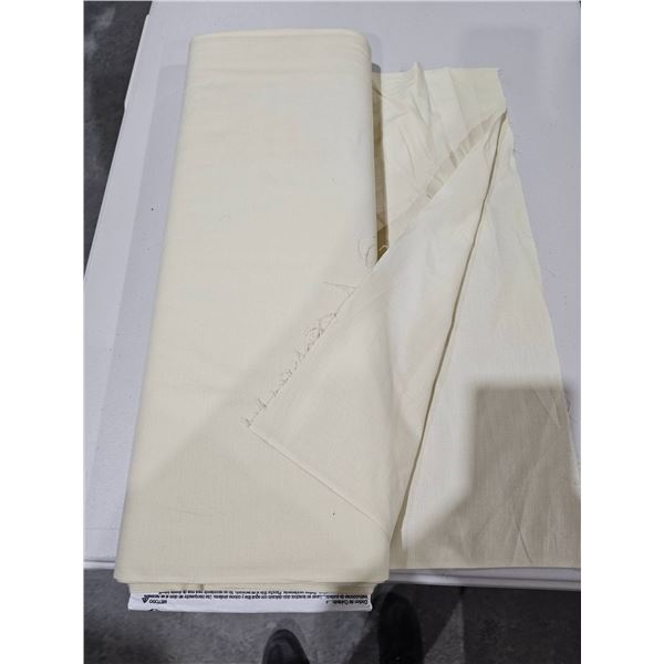 Roll of Natural Plain Fabric