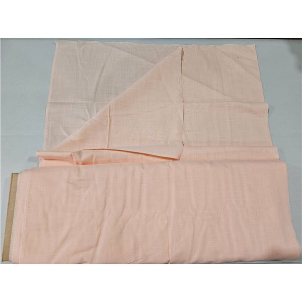 Peach-Colored Fabric Roll