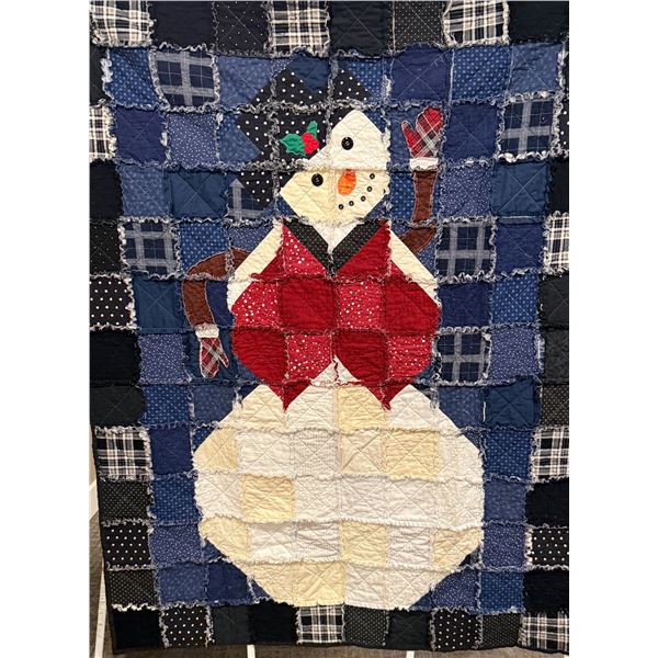 Snowman Rag Quilt