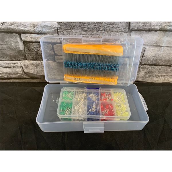 LED Resistor Kit 600 Pcs 10 Ohm- 1M With 1% 1/4 Carbon Film Resistor Assortment 200 Pcs
