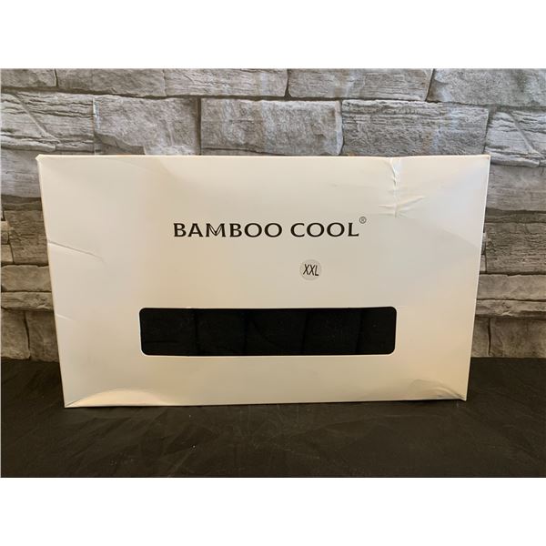 Men's Boxer Briefs Underwear Bamboo Cool - XXL - Black - 7pcs