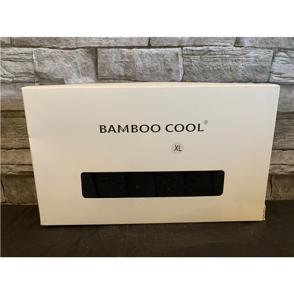 Men's Boxer Briefs Underwear Bamboo Cool - XL - Black - 7pcs