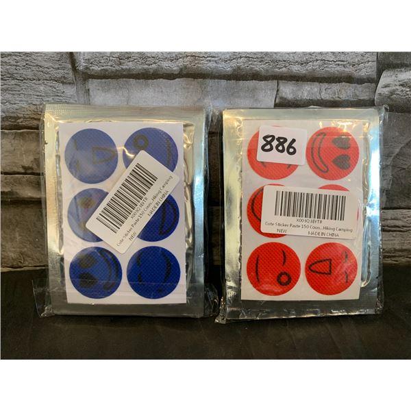 Lot of 2 - Mosquito Repellant Stickers - Assorted Colours - 150 pcs