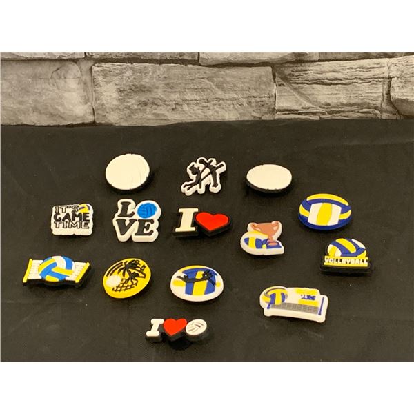 Assorted Sports Balls Jibitz - 14 pcs