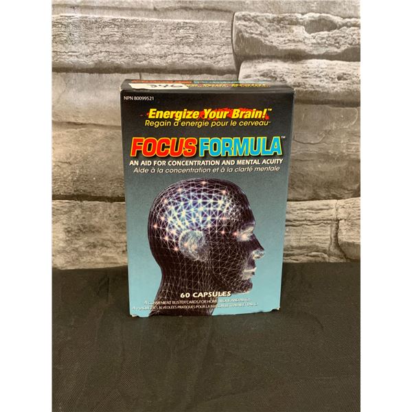 Focus Formula - Aid for Concentration and Mental Activity - 60 Capsules