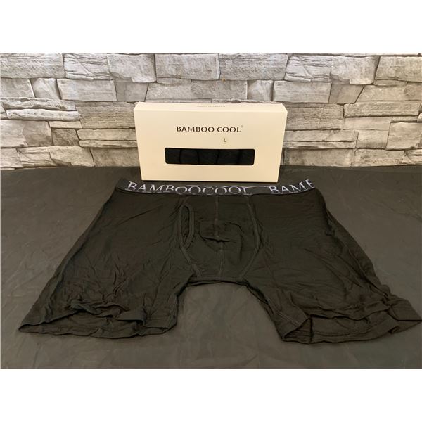 Bamboo Cool Men's Underwear - Black - Size L - 7 pc