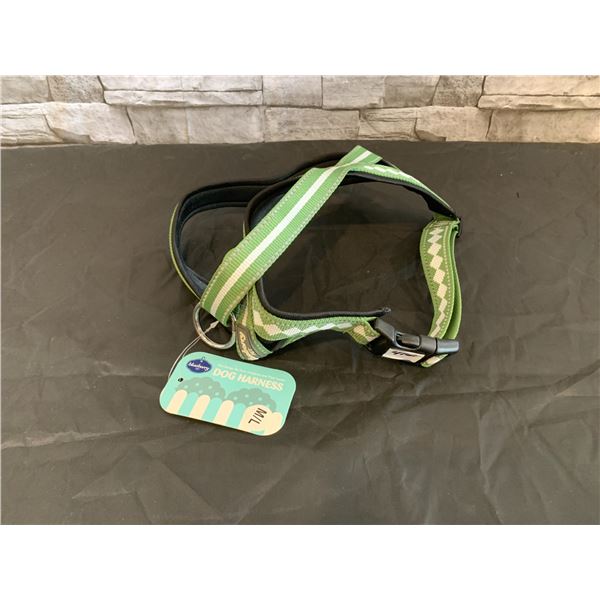 Bluebeny Pet Dog Harness M/L Size Green/White Colour