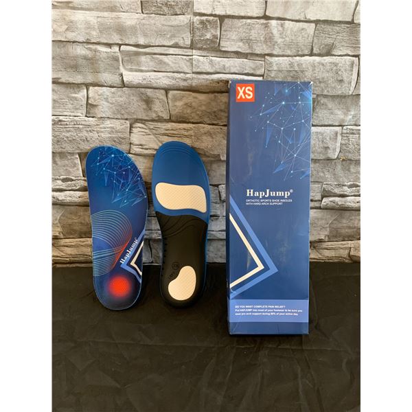 Hapjump Orthotic Sports Shoe Insoles With Hard Arch Support Size XS