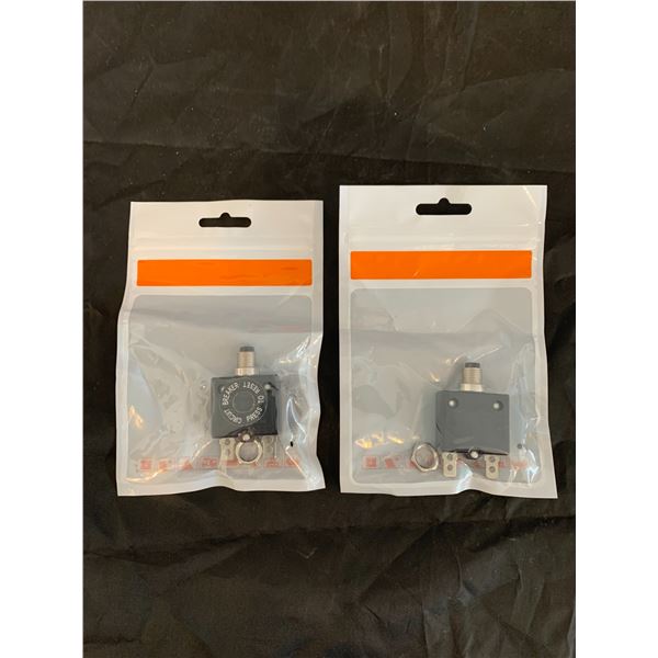 Thermal Push Button Manual Reset Circuit Breaker 25A L1 Series 125-250V 2 Pcs