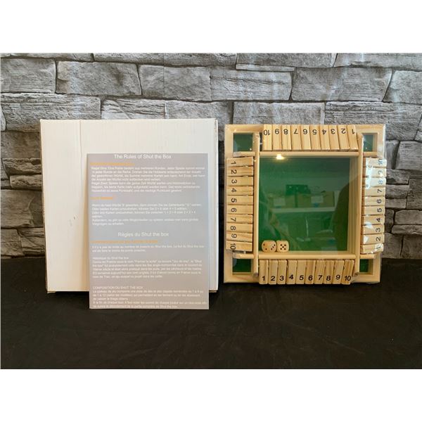 Shut The Box Dice Game 1 to 4 Player