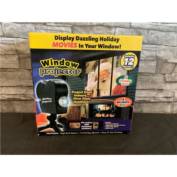 Window Projector Includes 12 Movies 6 Christmas 6 Halloween
