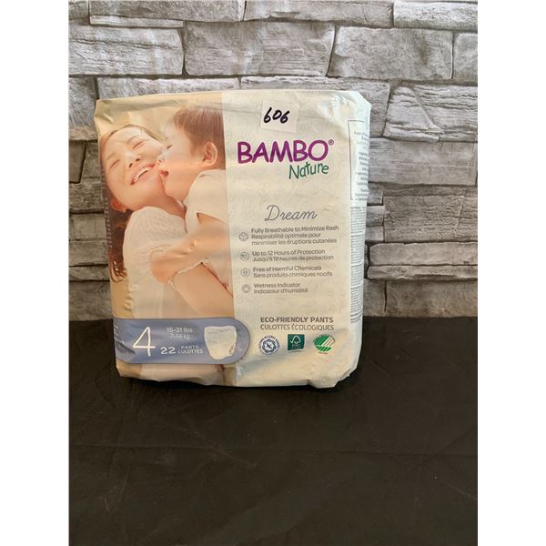 Bambo Nature Diapers  Dream Size 4  22 Count