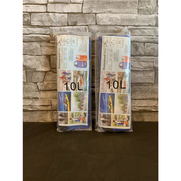 10L Waterproof Bags for Outdoor Sports - 2 Pack