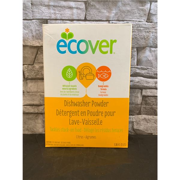 Ecover Dishwasher Powder With  Plant Based & Mineral Ingredients Citrus 3 Lbs