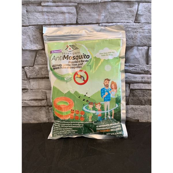 Homexxpress Anti Mosquito Repellent Bands 10 Pack Mosquito Bracelet 24 Patches Included