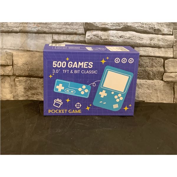 Portable Gaming System Nintendo Gameboy Style 500 Games Red Colour