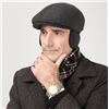 Image 2 : Mens Fall Peaked Flat Cap Adjustable Earmuffs